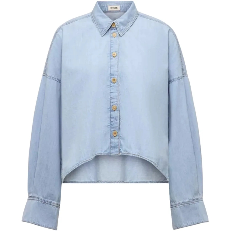 DRYKORN Chemisier Drykorn Oshia Blouses Lichtblauw 260226 Oshia blau