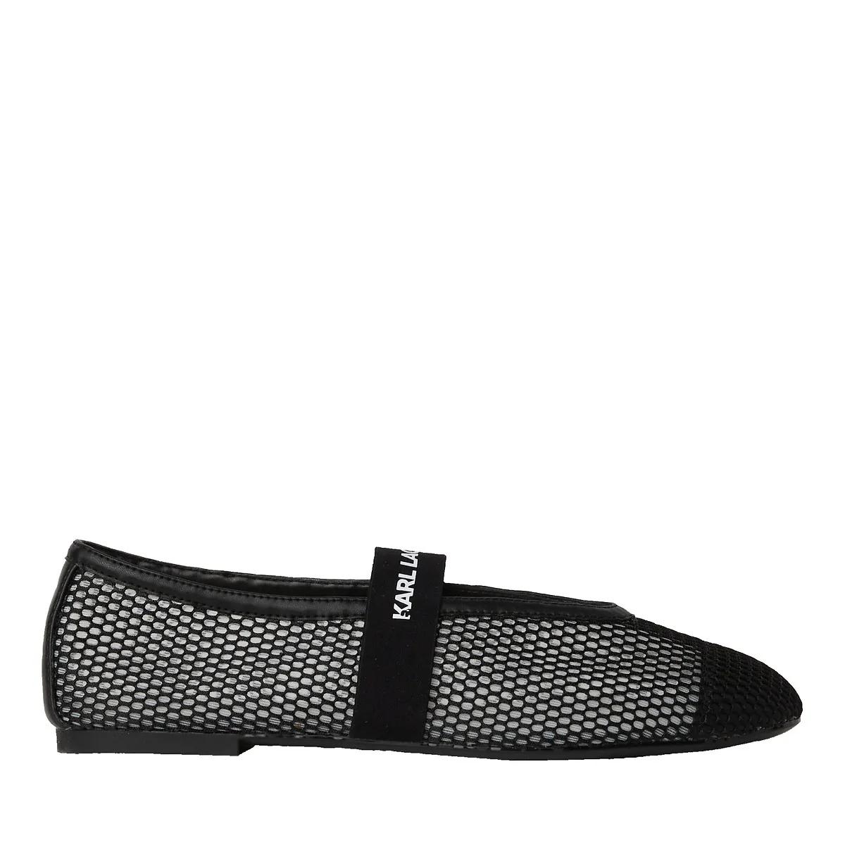 Karl Lagerfeld Karo Mesh Pump Black Next Text Mono Pumps