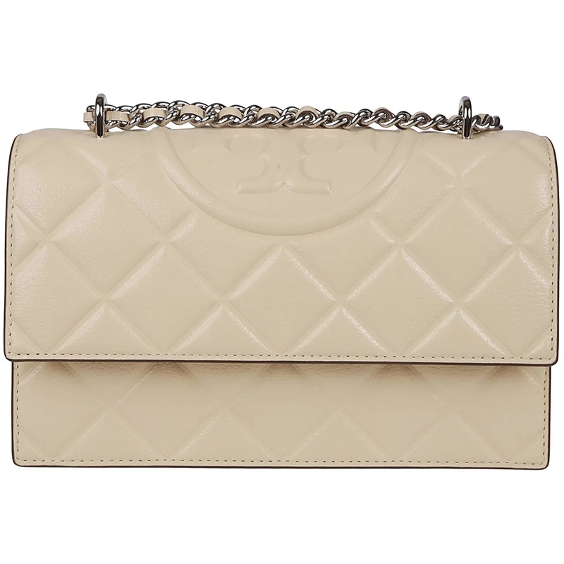 Tory Burch Tote Small Fleming Convertible Shoulder Bag Nude & Neut beige