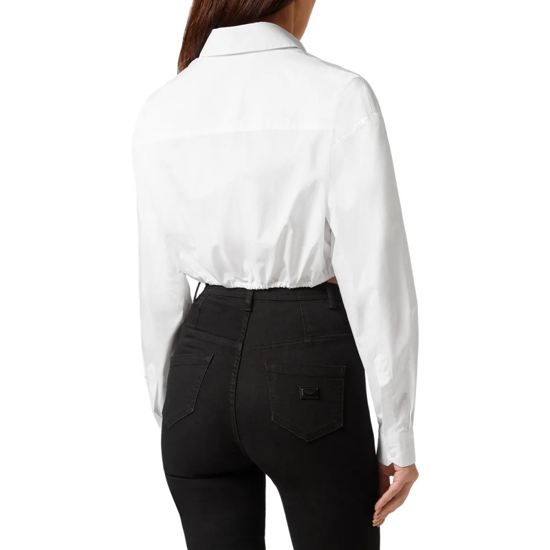 Philipp Plein Bluse Hemdbluse weiss(Image 2)