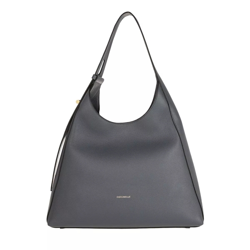 Coccinelle Handbag Bottalatino Leather Ash Grey Hobo Bag