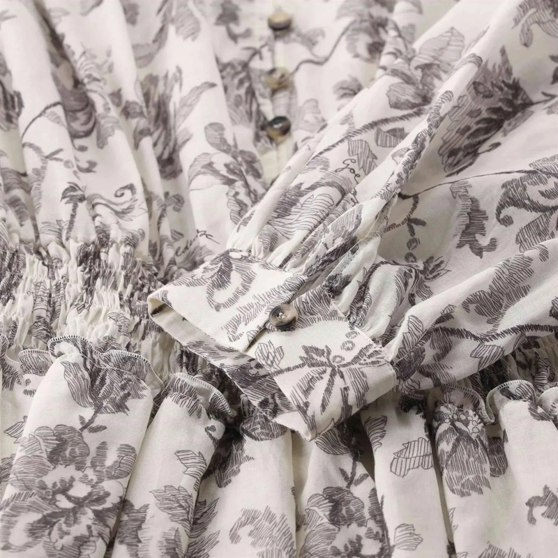 Golden Goose Mini-robe Minikleid mit Blumenmuster weiß(Image 5)