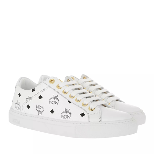 MCM W Lace Up Sneakers White Low-Top Sneaker