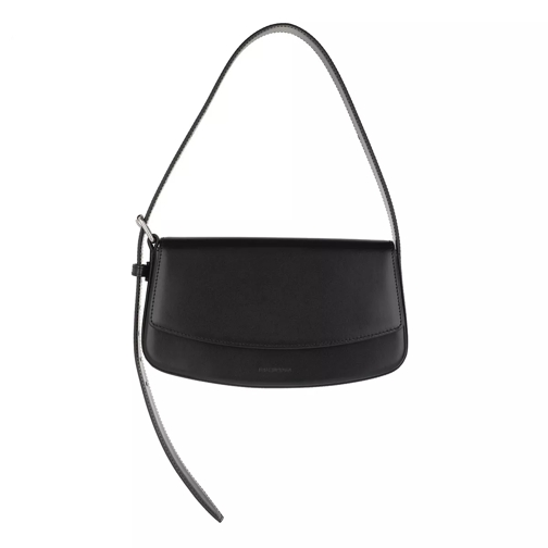 Balenciaga Baguette Belt Bag Leather Black Axelremsväska