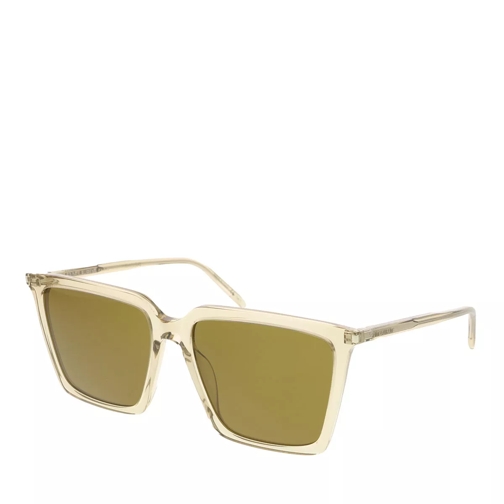 Saint Laurent SL 474-005 56 Sunglass Woman Acetate Yellow-Yellow-Brown Sunglasses