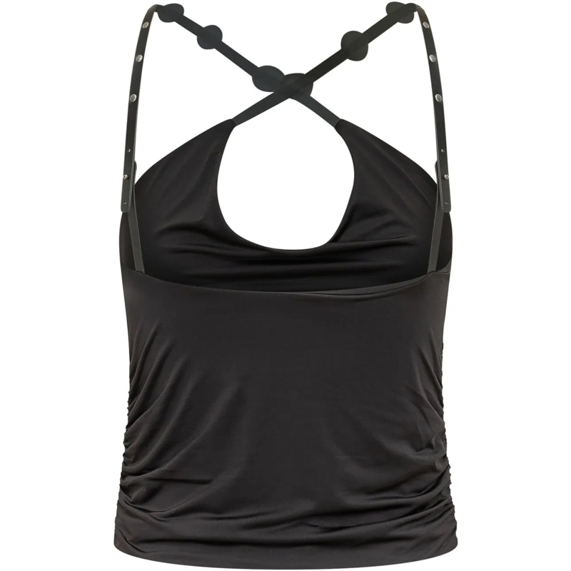 Pinko Top Top Drappeggiato con Spalline schwarz(Image 2)