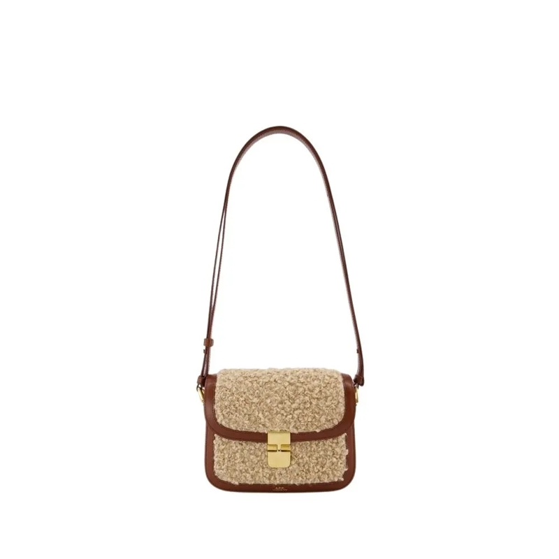 A.P.C. Sac à bandoulière Grace Small Crossbody - Synthetic - Hazelnut Brown