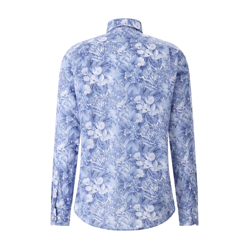 Paul & Shark Hemd Hemd mit floralem Muster blau(Image 3)