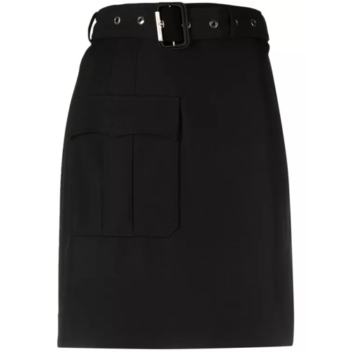 Alexander McQueen Black Draped Tailoring Mini Skirt Black 
