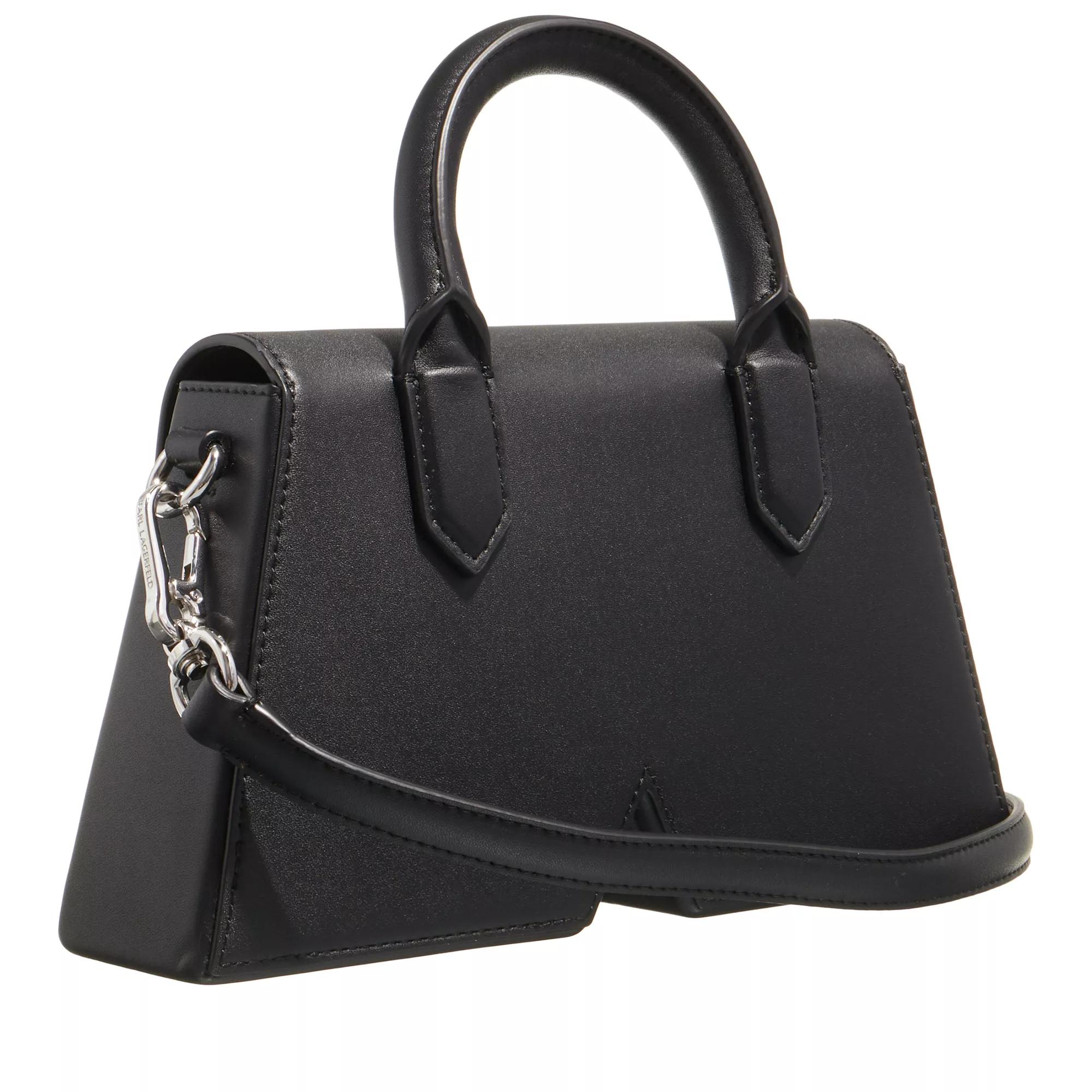Karl Lagerfeld Shoppers Ikon K Cb Leather in zwart