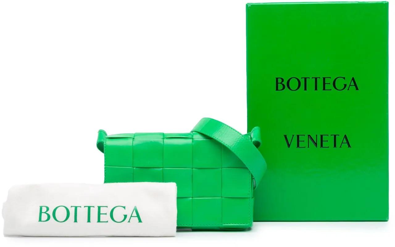 Thumbnail - Bottega Veneta Hobo Bags - 2012-2024 Small Nappa Intrecciato Cassette Crossbo - Gr. unisize - in Grün - für Damen