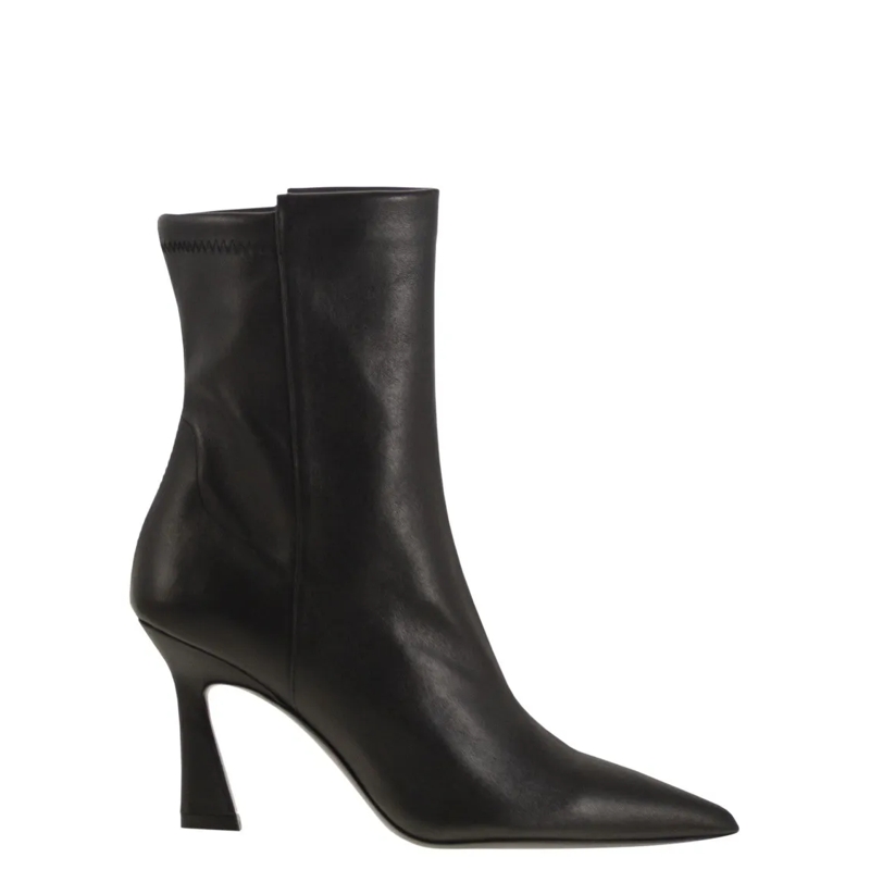 Stuart Weitzman Stiefel Vinnie - Leather Ankle Boot Black