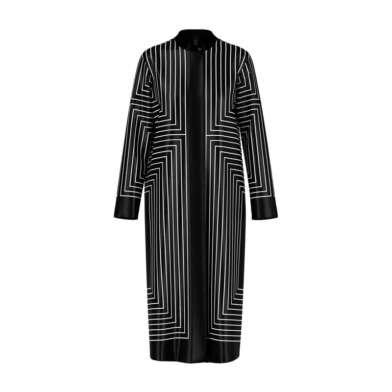 Marc Cain Minikleid Midikleid aus Viskose & Seide schwarz