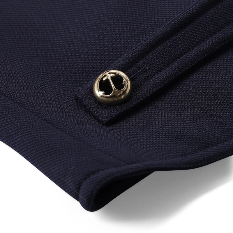 Balenciaga Jacke Blazer aus Baumwoll-Mix blau(Image 7)