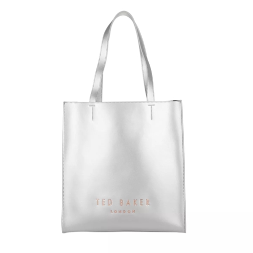 Ted Baker Elissa Statement Letters Shopper Silver Shopping Bag