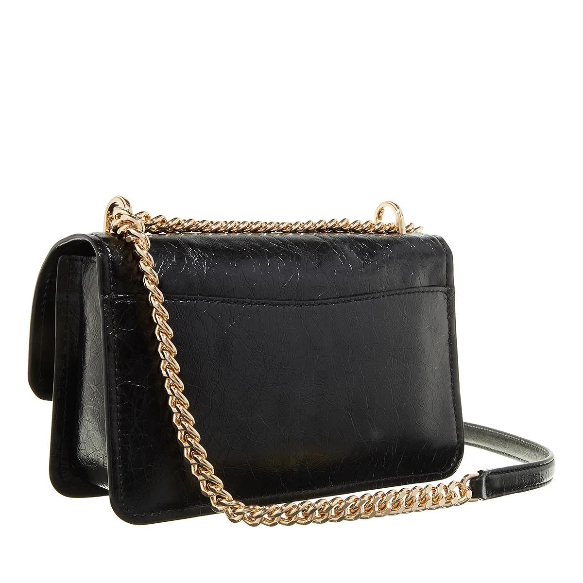 Michael Kors Leren schoudertas met kettingriem Black Dames