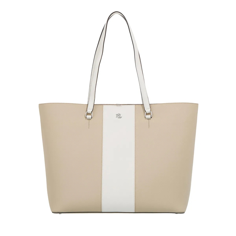 Lauren Ralph Lauren Tote Karly-Tote-Large Birch Tan/Soft White