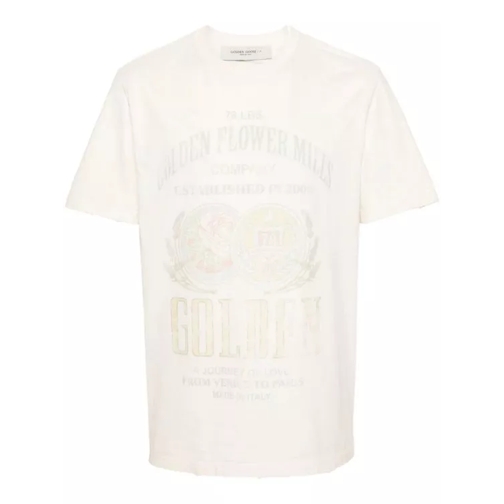 Golden Goose Ecru Graphic-Print T-Shirt White 