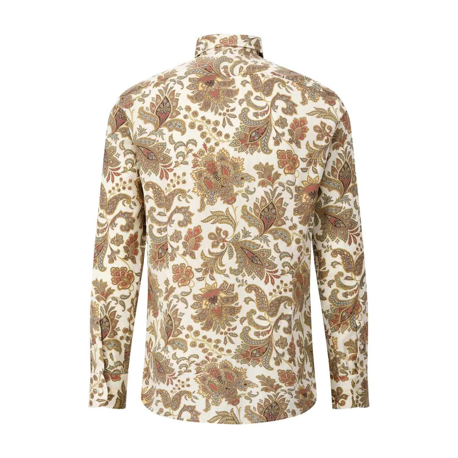 Etro - Freizeithemd mit Paisley-Muster - Größe 40 - grün