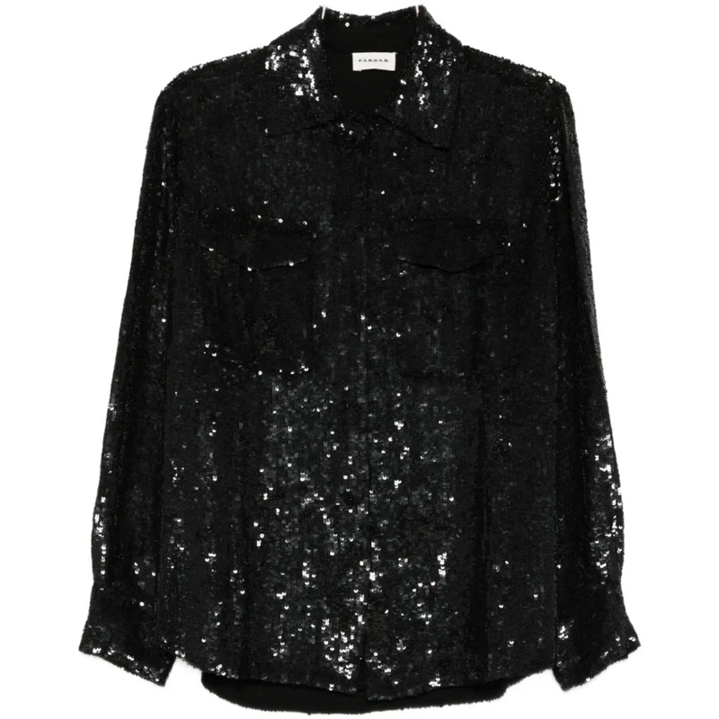 P.A.R.O.S.H. Chemisier Shirts Black schwarz
