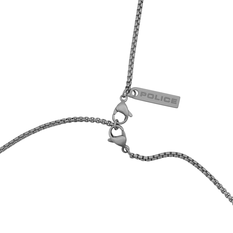 Police  Herrenkette Contorto- Herrenkette- Farbe: silbe grau(Image 3)