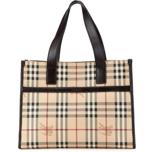 Burberry Sac à provisions 2023-2024 Haymarket Check PVC Tote braun