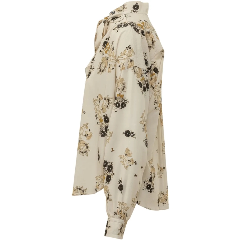 Isabel Marant Bluse Fedry Camicia con Fiocco weiß(Image 3)