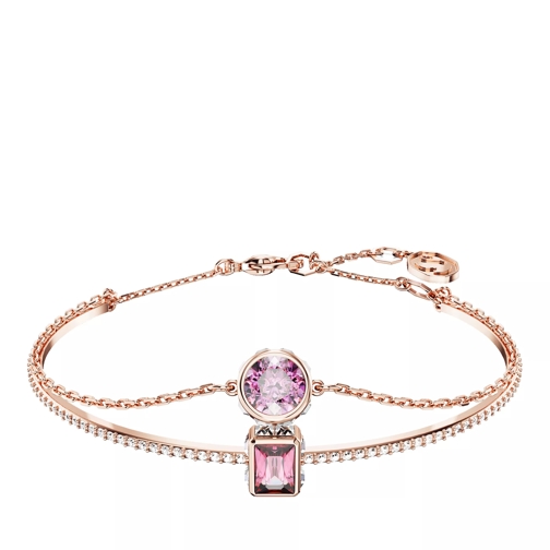 Swarovski Stilla bangle, Mixed cuts, Rose gold-tone plated Pink Bracelet