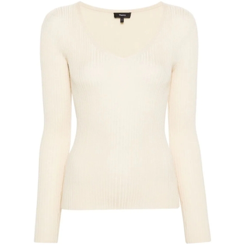 Theory Trui Wool Sweater Neutrals