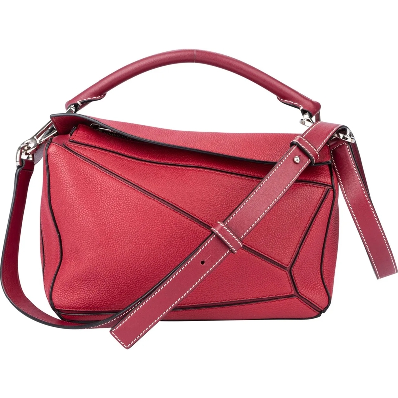 Loewe Sac à bandoulière Loewe Pink Leather Puzzle Handbag rose