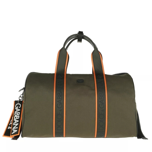 Dolce&Gabbana Travel Bag Canvas Green Weekender