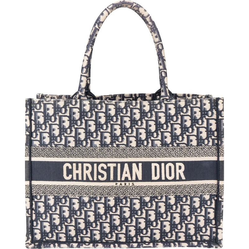 Christian Dior Schultertasche Christian Dior Trotter Monogram Medium Book Tote H blau