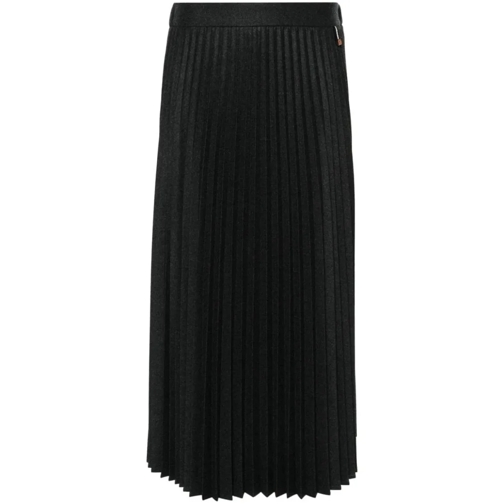 Lorena Antoniazzi Jupes midi Plissé Midi Skirt Black