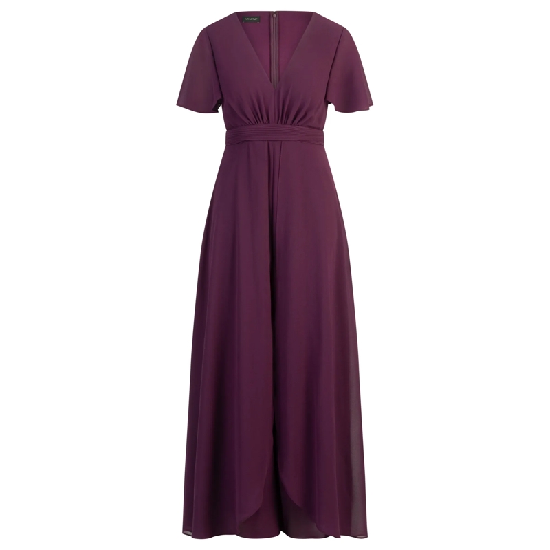 Apart Jumpsuit Chiffonoverall dunkles violett