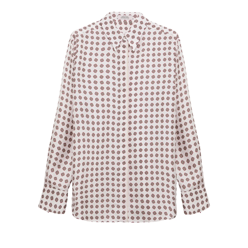 Dorothee Schumacher Top GRAPHIC DREAMS blouse rose mini tie
