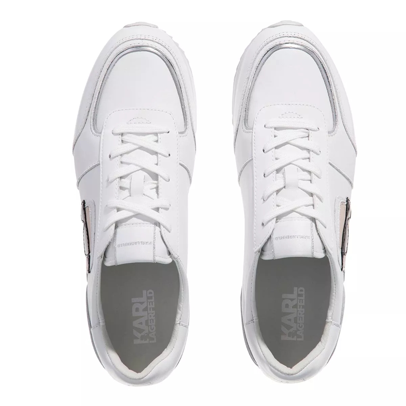 Karl Lagerfeld Low-Top-Sneaker VELOCITA II Karl NFT Lo Lace White Leather Suede(Image 4)