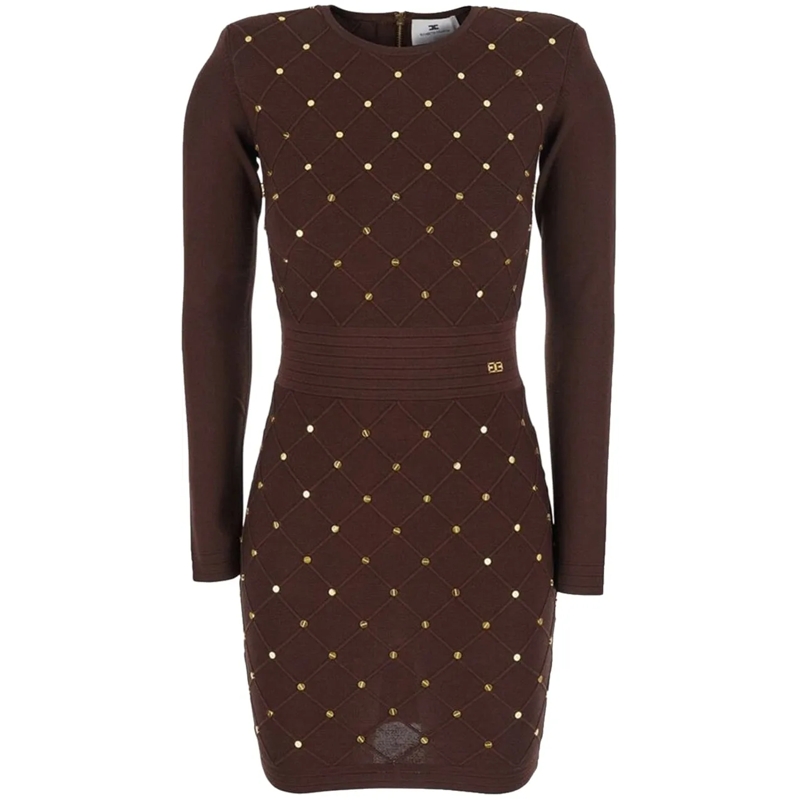 Elisabetta Franchi Midikleid Dresses Coffee braun