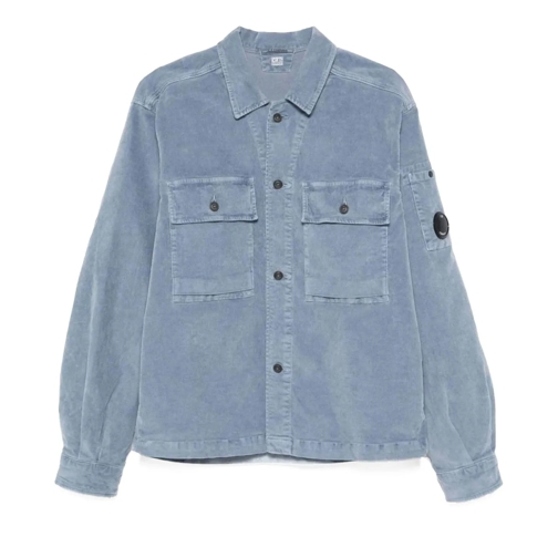 CP Company Legere Oberteile shirtjacekt blue blau