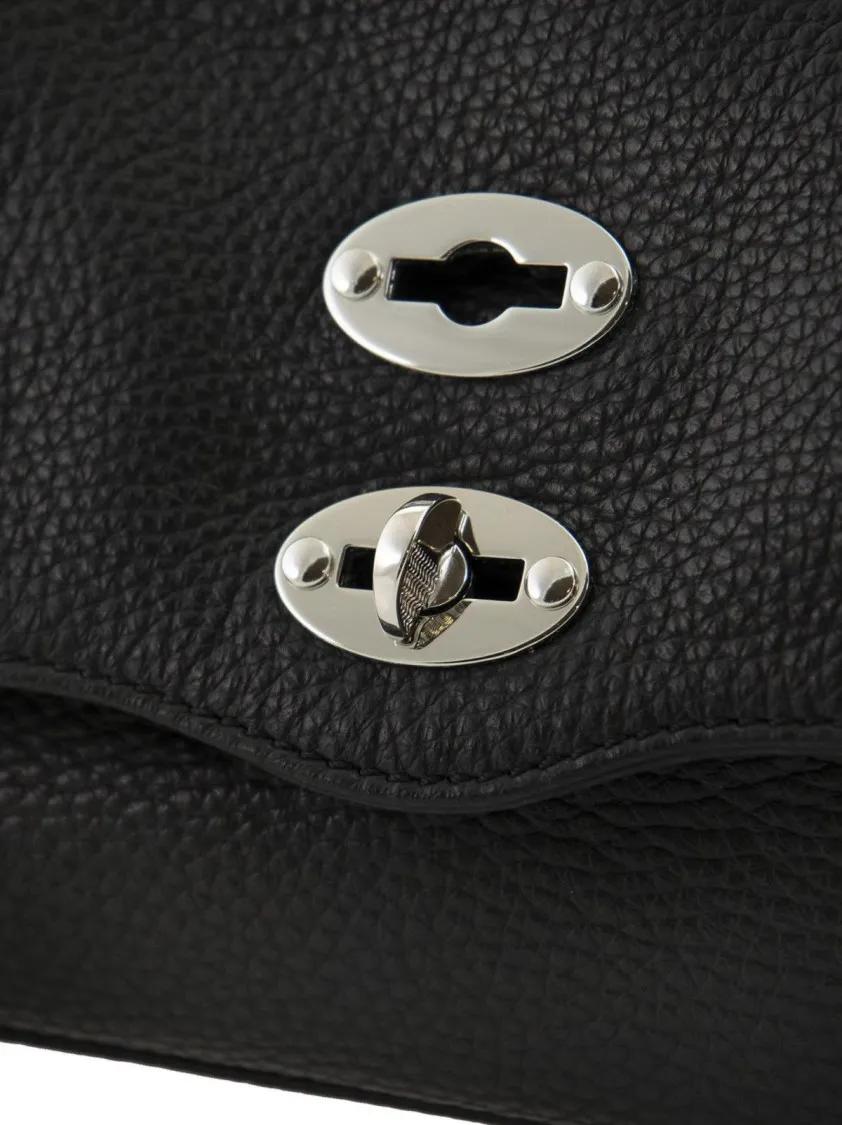 Zanellato Hobo bags Postina Baby Black Handbag in zwart