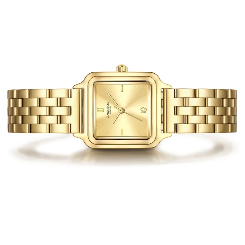 Glanzstücke München Automatikuhr Damen Armbanduhr Edelstahl gold(Image 3)