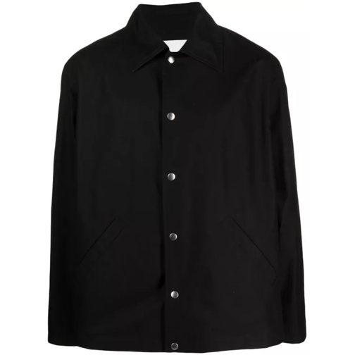 Jil Sander Cotton Shirt Jacket Black 