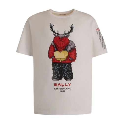 Bally T-shirts White/Multicolour Printed T-Shirt White