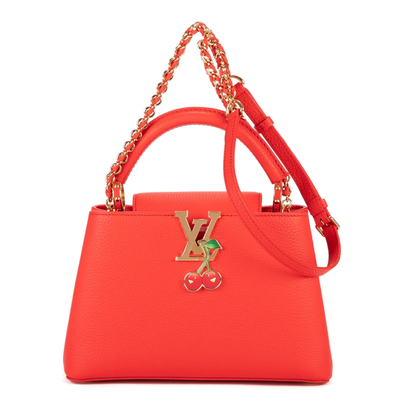 Louis Vuitton Crossbody Bag Limited Edition Murakami Collection Capucines BB rot