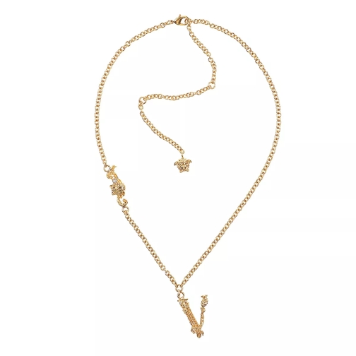 Versace Necklace Crystal/Oro Mittellange Halskette