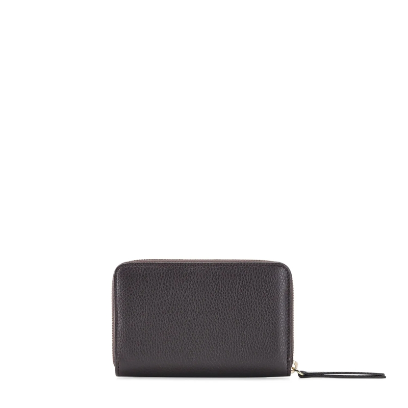 Abro Portemonnaie mit Zip-Around-Reißverschluss Geldbörse aus Leder braun(Image 10)