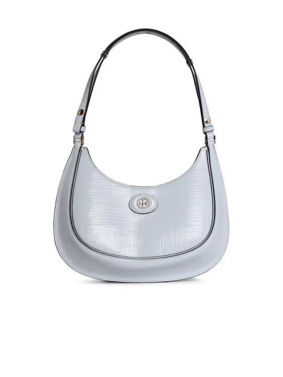 Tory Burch Shopper - Hobo Robinson%27 Light Blue Leather Bag - Gr. unisize - in Blau - für Damen