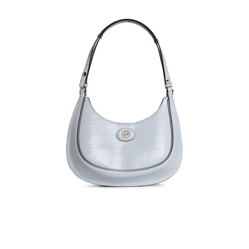 Tory Burch Hobo Robinson' Light Blue Leather Bag Blue Schultertasche