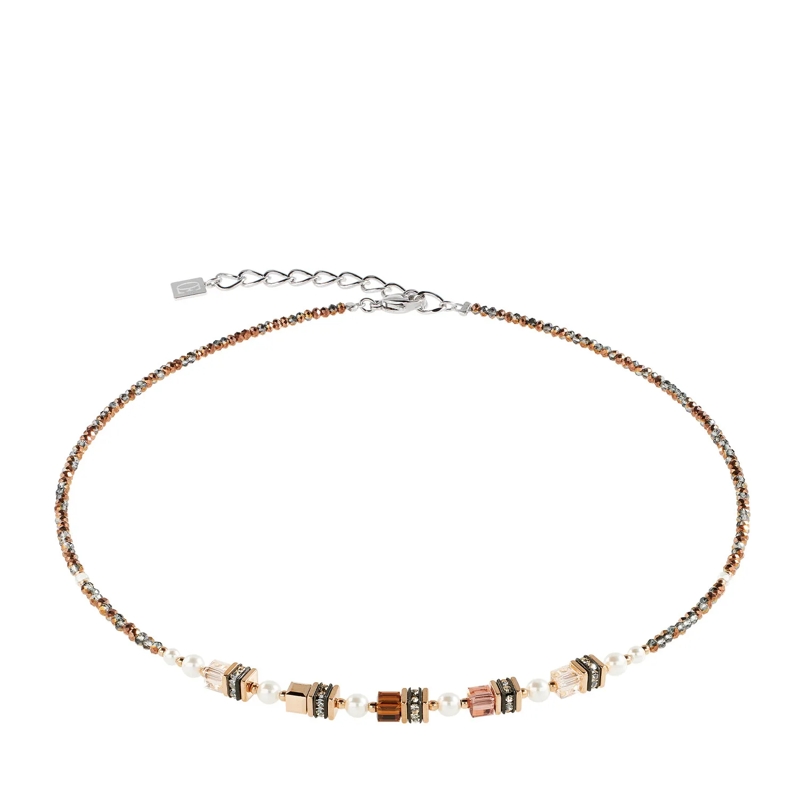 COEUR DE LION Mittellange Halskette Halskette Sparkling Princess Mocha Mousse braun