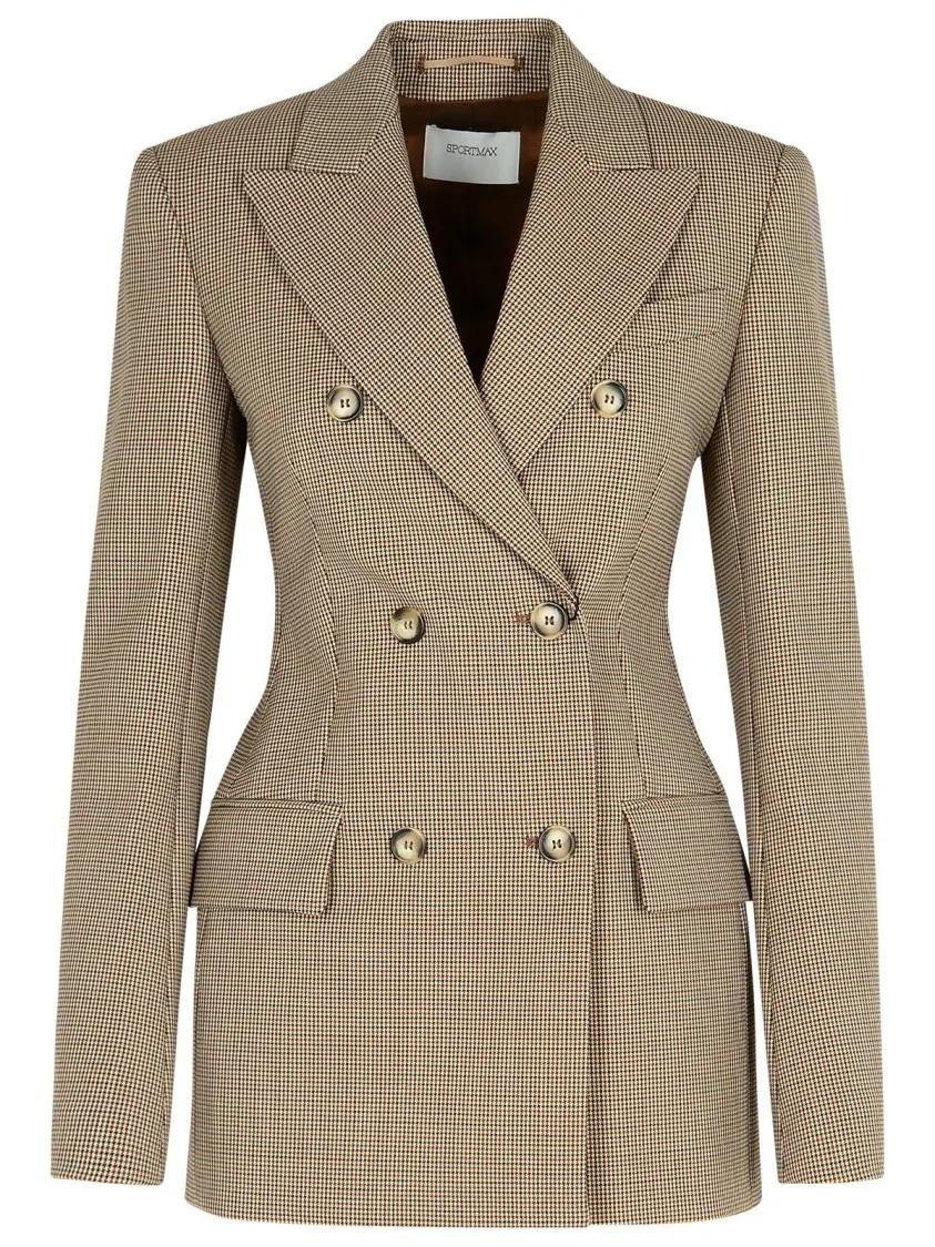 Sportmax - Ocroma%27 Brown Wool Blend Blazer - Größe 38 - braun