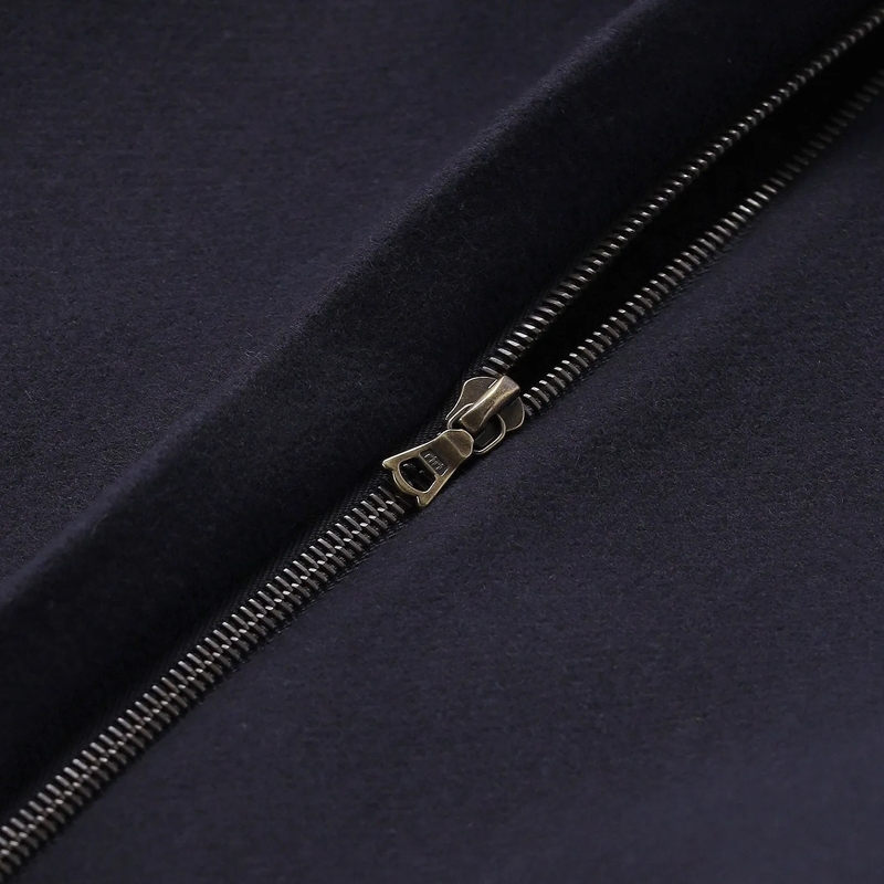 Dries Van Noten jas Jacke Voles aus Woll-Mix dunkelblau(Image 3)